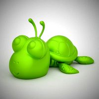 Articulated Cute Turtle Print In Place | 3D