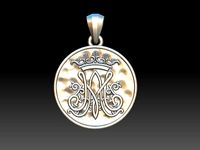 Marian Symbol - Mary Monogram - Marianos | 3D