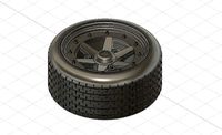 3D Model Gotti Renault 8 Gordini Wheel and Tire STP and STL | 3D