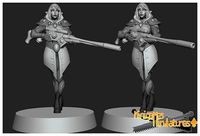 Space elf anime figurine | 3D