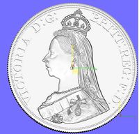 Queen Victoria Gold Coin | 3D