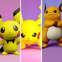 pokemon pichu evolution pack | 3D