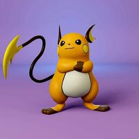 pokemon raichu | 3D
