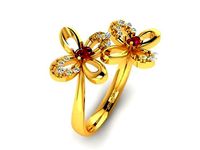 Solitaire Women Engagement Wedding Ring | 3D