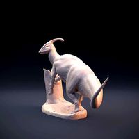 Parasaurolophus walkeri leaning | 3D