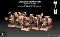 Undead Beastmen Chain Mail Axemen | 3D