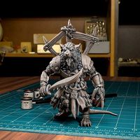 Ratman Swordsman 01 - Presupported | 3D