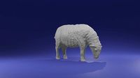Grazing realistic Sheep for Diorama SLA Printing or decoration | 3D