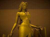 LEONA POOL PARTY WITH STAND AND LOL LOGO | 3D