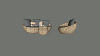 joyce outdoor rattan chair