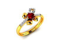 Solitaire Wedding Engagement Ring | 3D