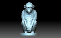 Monkey figurine | 3D