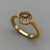 Diamond Ring Jewellery For Women | 3D