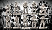 Planet of the Apes Gorilla Soldiers with Rifles 28mm Miniatures | 3D
