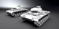 Panzer 3 E and F scale model   | 3D