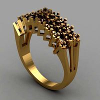 Diamond Ring Jewellery For Women | 3D