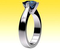 Ring Princess Solitaire | 3D