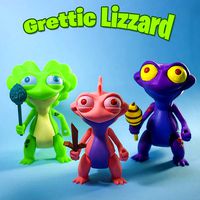 Grettic Lizzard articulated Assembly | 3D
