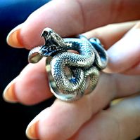Serpent ring with open mouth | 3D