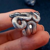 Ring of the Serpent with a closed mouth | 3D