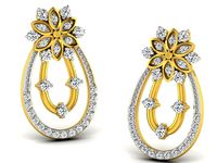 Diamond Earrings | 3D