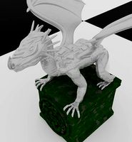 Mecha Dragon Statue | 3D