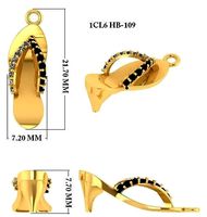 Lady Shoe Pendant 3dm render detail | 3D