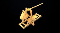 Trebuchet launcher | 3D