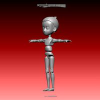 Marioneta nene anime 001 Anime boy puppet 001 STL-ZTL-LWO | 3D