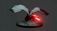 3D printable aggressvie dargon | 3D