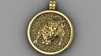 Charging Bull pendant  | 3D