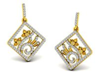 Solitaire Women Earring | 3D