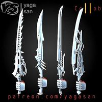 Power Swords KitBASH Pack | 3D