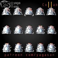 Chaos Shoulder Pads KitBASH Pack | 3D