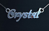 Personalized pendant Crystal | 3D
