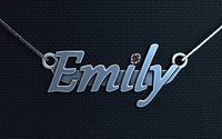 Personalized pendant Emily | 3D