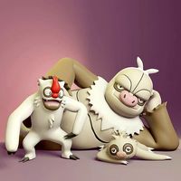 Pokemon - Slakoth Vigoroth and Slaking | 3D