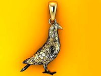 Dove pendant 3D model | 3D