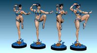 Chun-li street fighter action figure | 3D