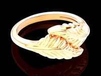 Leaves ring silver gold printable jewelry 3D model | 3D