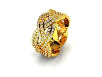 Women Solitaire Engagement Wedding Ring | 3D