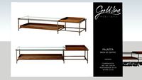MESA CENTRO PALAFITA RETANGULAR - DLC