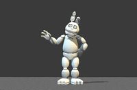 Withered freddy 3D Model in Robot 3DExport