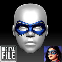 Ms Marvel - Kamala Khan Mask - Fan Made - STL 3D Model | 3D