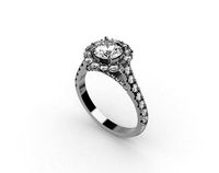 engagement ring-rb16 | 3D