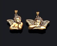 dreaming angel pendants pack | 3D