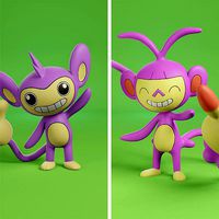 pokemon aipom evolution pack | 3D