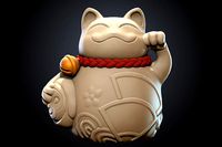 Lucky Cat statue | 3D