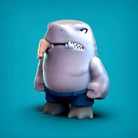 NANAUE KING SHARK SUICIDE SQUAD MYSTERY MINI INSPIRED FIGURE | 3D