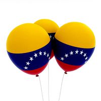Venezuela country balloon low poly 3d model